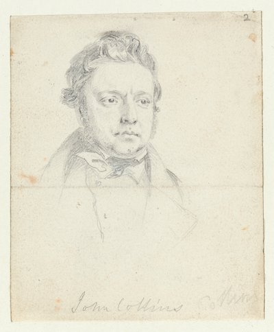 Schets van Chartist gevangene, John Collins, gemaakt in de rechtbank door William Wolfe Alais